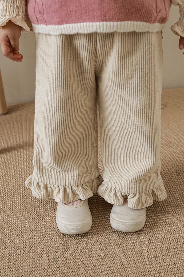 Pantalones vuelitos cotelé